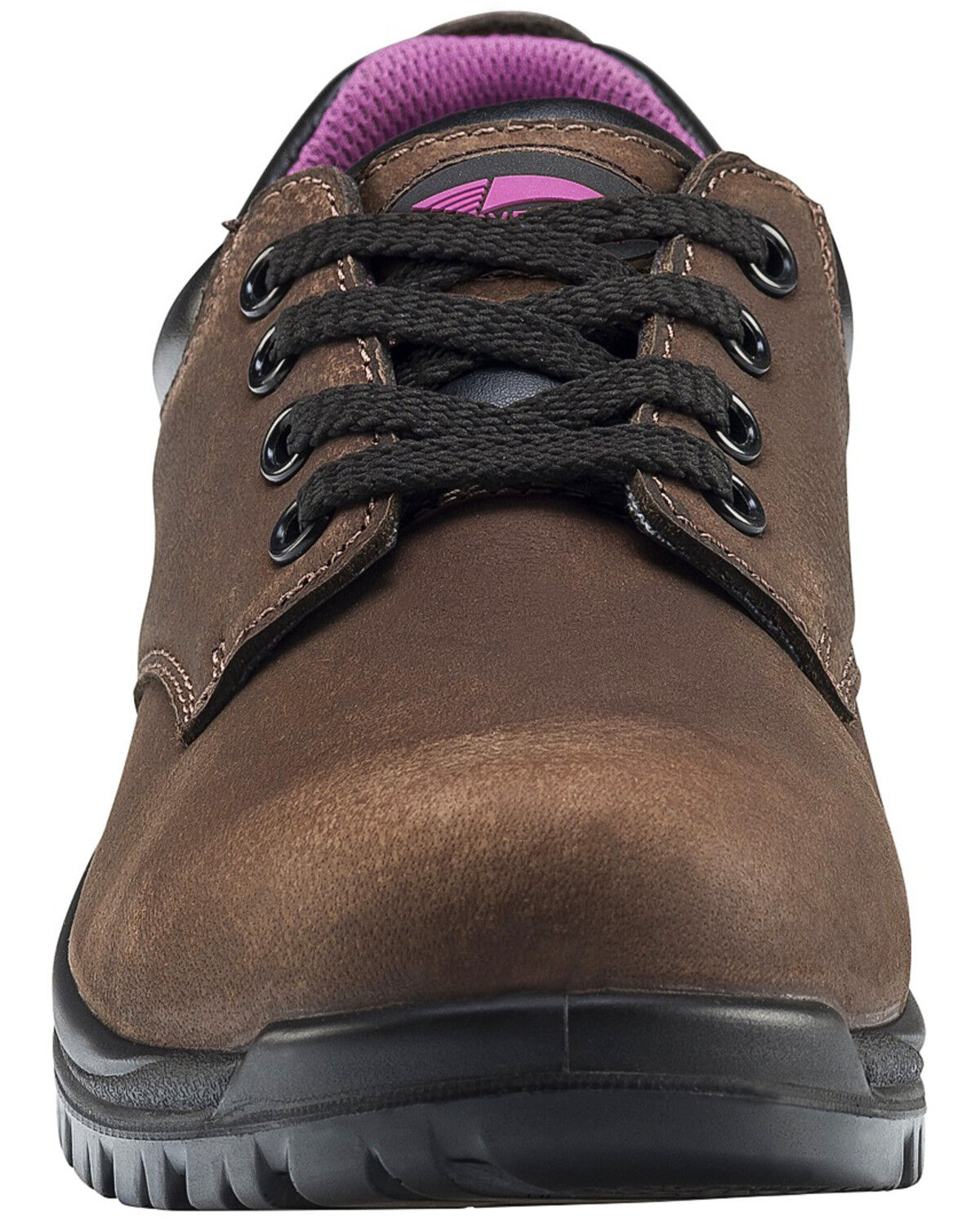 Image #4 - Avenger Women's Waterproof Oxford Work Shoes - Composite Toe, Brown, hi-res
