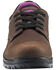 Image #4 - Avenger Women's Waterproof Oxford Work Shoes - Composite Toe, Brown, hi-res