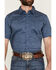 Image #3 - Cody James Men's Topaz Tonal Paisley Print Short Sleeve Button-Down Stretch Western Shirt, Blue, hi-res