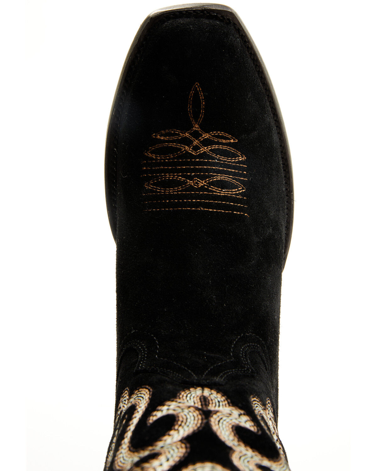 Image #6 - Corral Men's Roughout Embroidered Western Boots - Square Toe, Black, hi-res