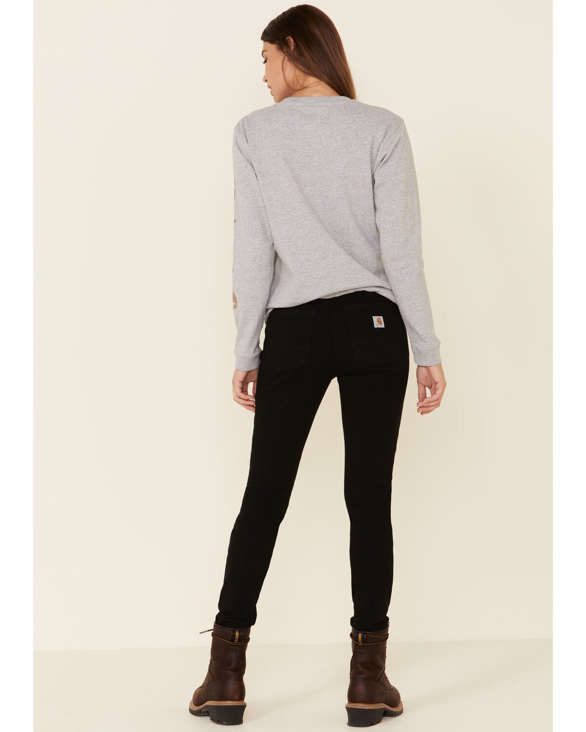 slim fit cuffed work pants