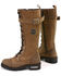 Image #3 - Milwaukee Leather Women's Tall Motorcycle Boots - Round Toe, Brown, hi-res