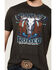 Image #3 - RANK 45® Men's Rodeo Steerhead Short Sleeve Graphic T-Shirt, Charcoal, hi-res