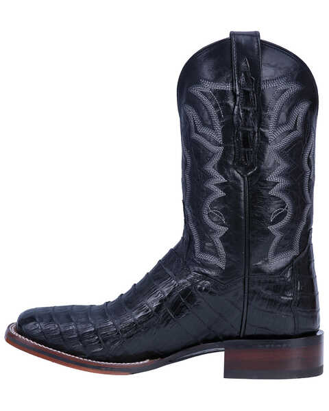 Image #3 - Dan Post Men's Kingsly Exotic Caiman Western Boots - Broad Square Toe, Black, hi-res