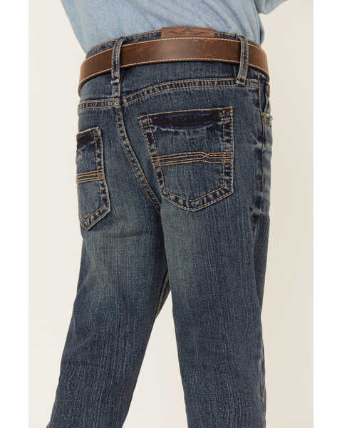 Image #4 - Cody James Boys' Roan Wash Slim Straight Stretch Jeans - Youth, Medium Wash, hi-res