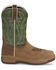 Image #2 - Justin Men's 11" Nitread Waterproof Work Boots  - Nano Composite Toe, Brown, hi-res