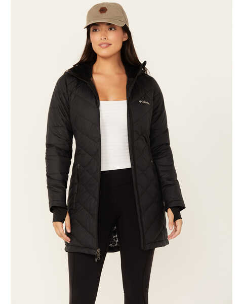 Columbia Women's Heavenly™ Long Hooded Jacket, Black, hi-res