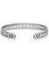 Image #2 - Montana Silversmiths Women's Silver Crystal Roads Cuff Bracelet, Silver, hi-res