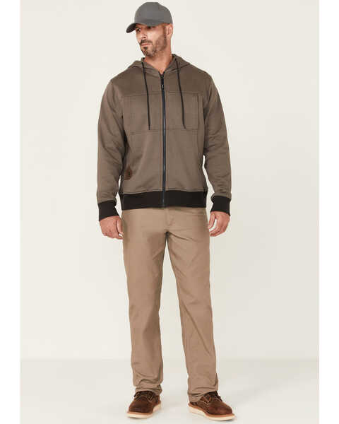 Image #2 - Wrangler Riggs Men's Tough Layer Zip-Front Hooded Work Jacket, Grey, hi-res
