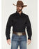 Image #1 - Cody James Men's Basic Solid Long Sleeve Button-Down Stretch Western Shirt, Black, hi-res