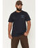 Image #2 - Boot Barn X Thorogood Men's American Strong Short Sleeve Graphic Work Shirt, Dark Blue, hi-res