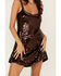 Image #3 - Free People Women's Disco Fever Mini Slip Dress, Black, hi-res