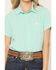 Image #3 - Cinch Women's Solid ArenaFlex Short Sleeve Button-Down Stretch Western Shirt, Green, hi-res