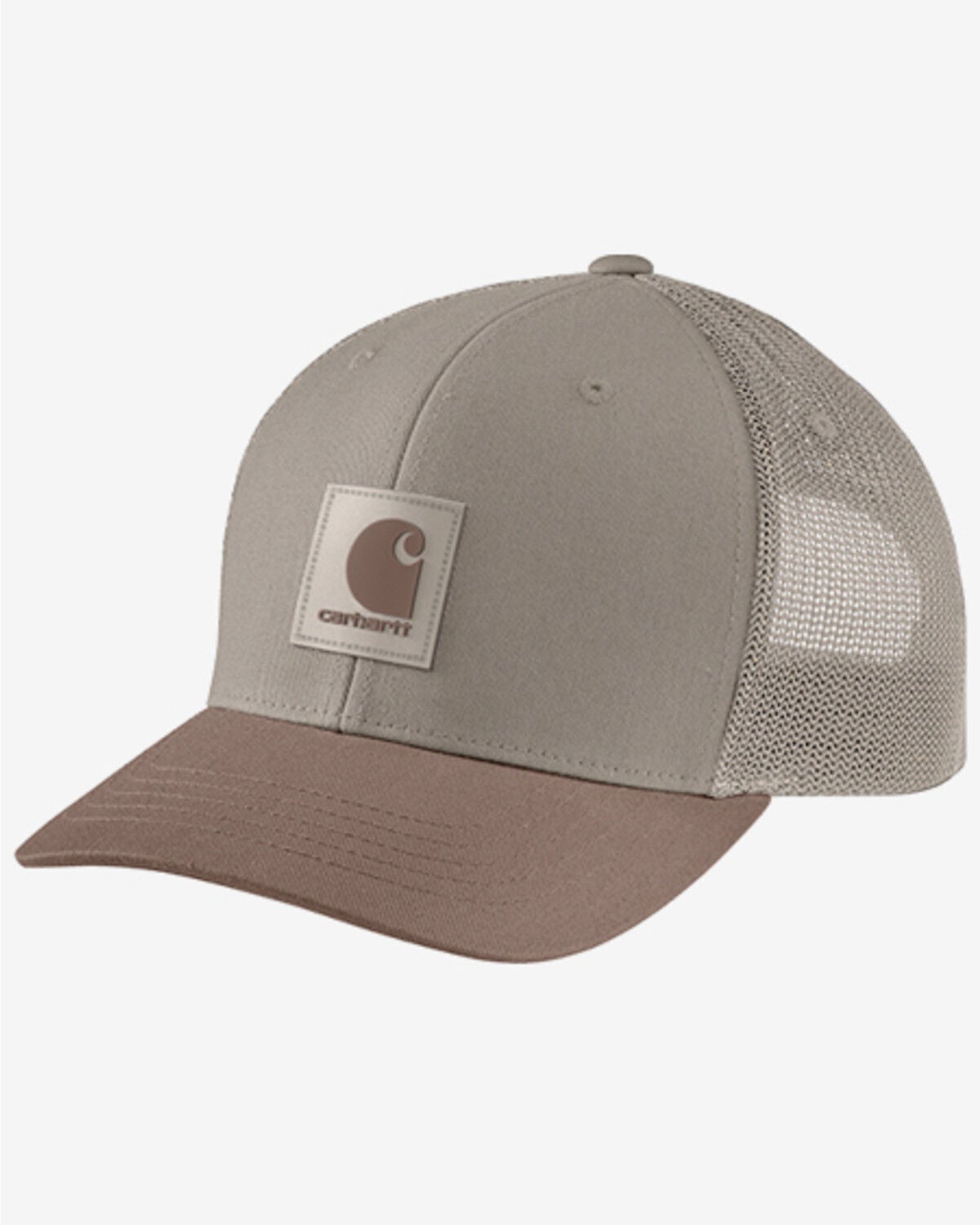 Carhartt Men's.Oakland Rubber Patch Ball Cap, Grey, hi-res