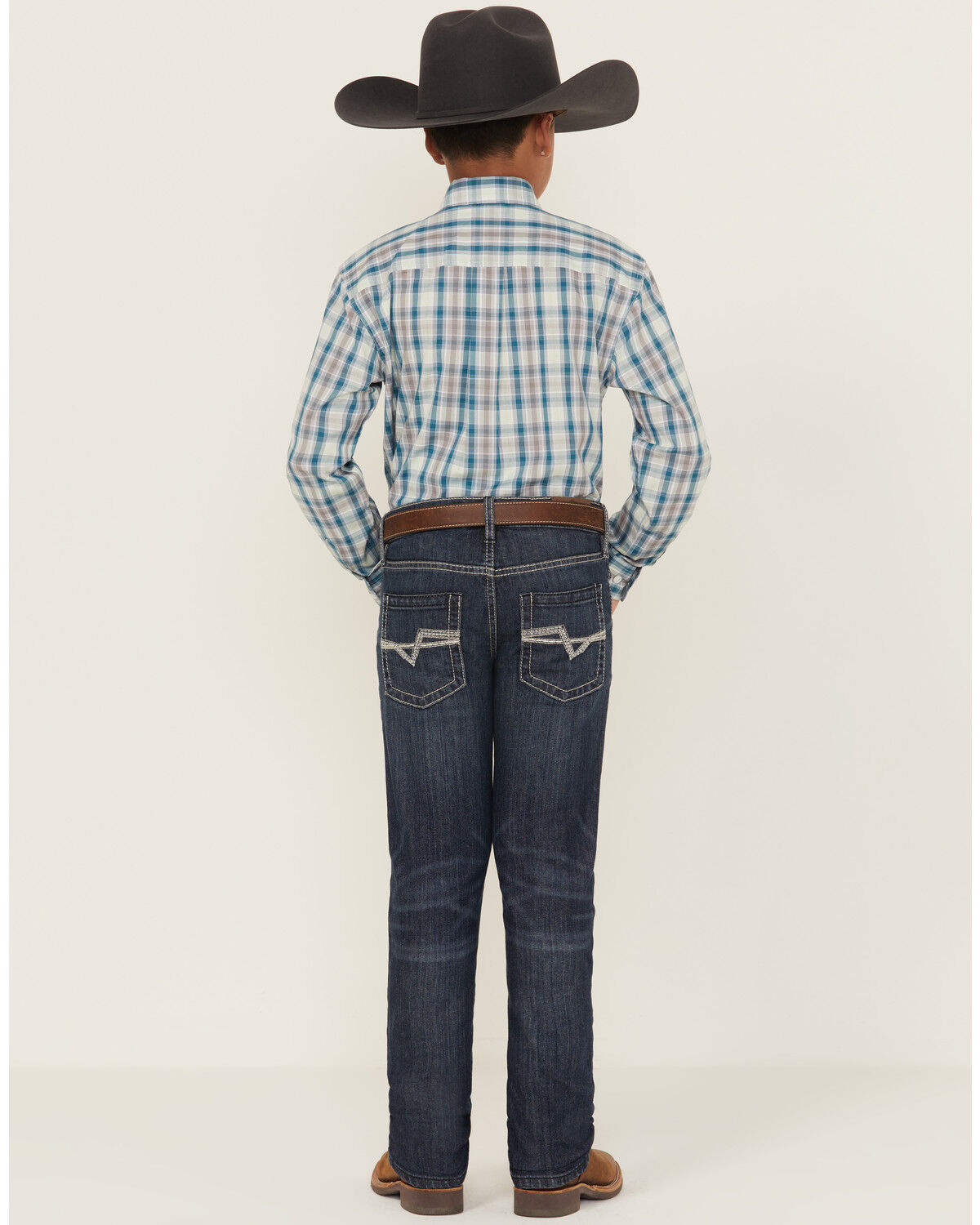 Image #3 - Cody James Boys' Balboa Slim Straight Stretch Denim Jeans, Dark Wash, hi-res