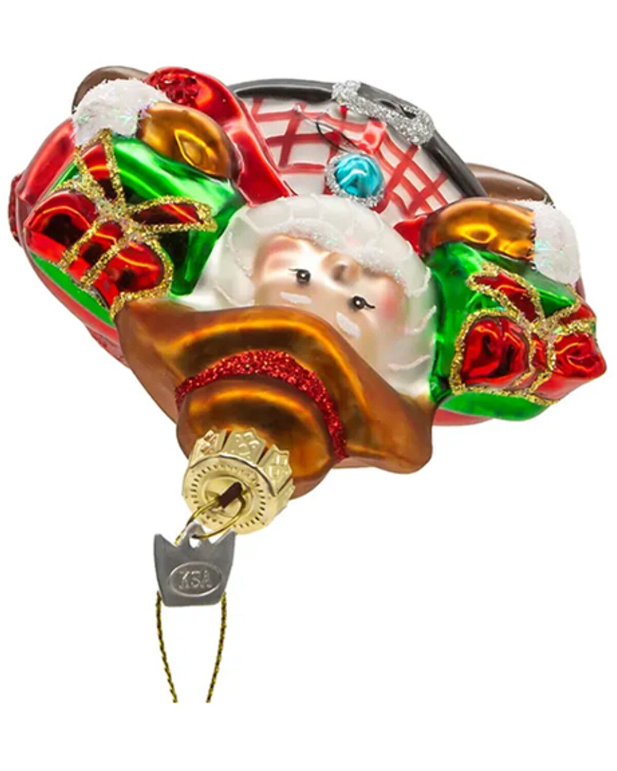 Image #4 - Kurt Adler Noble Gems™ Glass Western Santa Ornament, Multi, hi-res