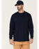 Image #1 - Hawx Men's Solid Forge Long Sleeve Work Pocket T-Shirt, Navy, hi-res