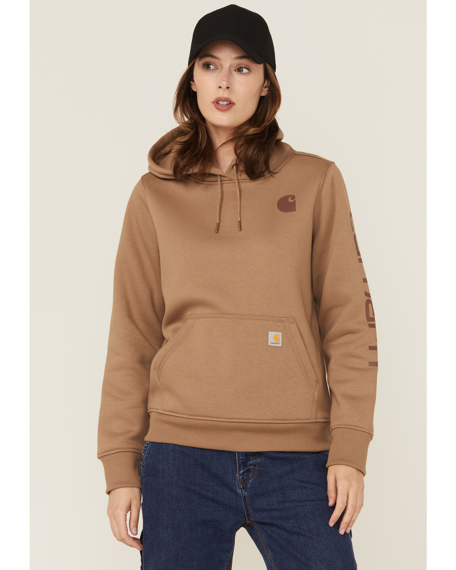 Tan graphic hoodie discount