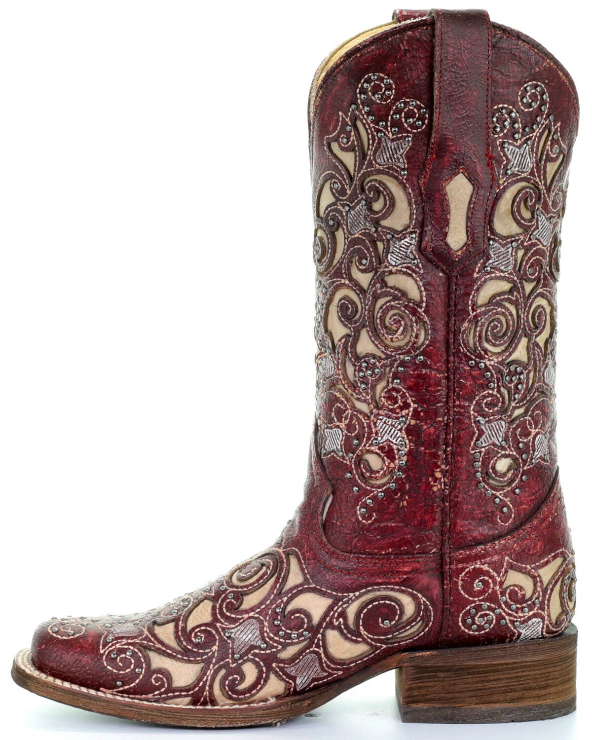corral red cowboy boots