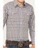 Image #3 - Wrangler Boys' Plaid Print Wrinkle Resistant Long Sleeve Pearl Snap Stretch Western Shirt, Brown, hi-res