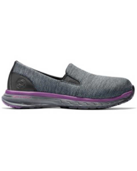 Image #2 - Timberland Women's Drivetrain Slip-On Work Shoes - Alloy Toe, Grey, hi-res
