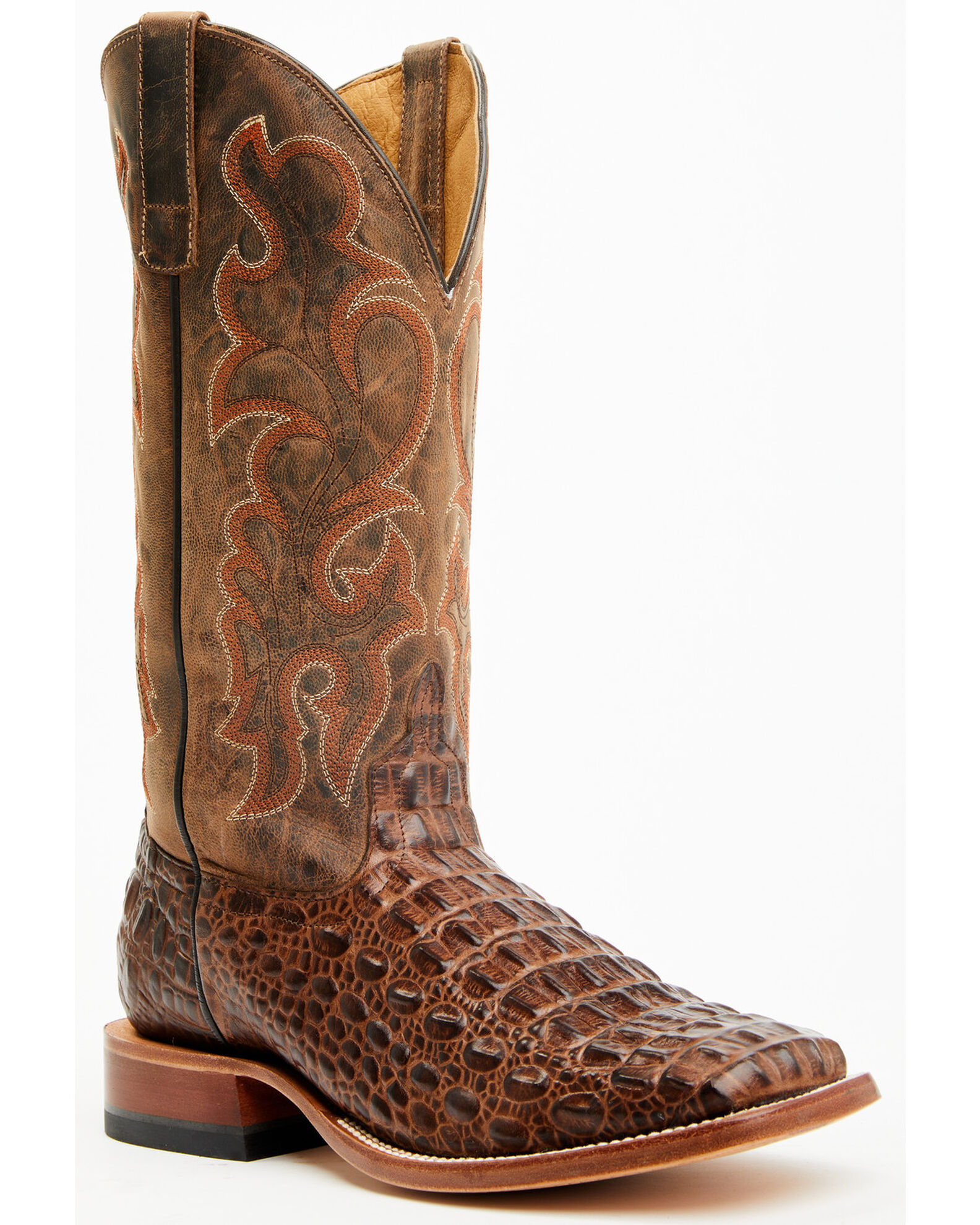 Horse Power Men s Nile Croc Western Boots Square Toe Sheplers