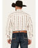 Image #4 - Ely Walker Men's Floral Striped Long Sleeve Pearl Snap Western Shirt, Cream, hi-res