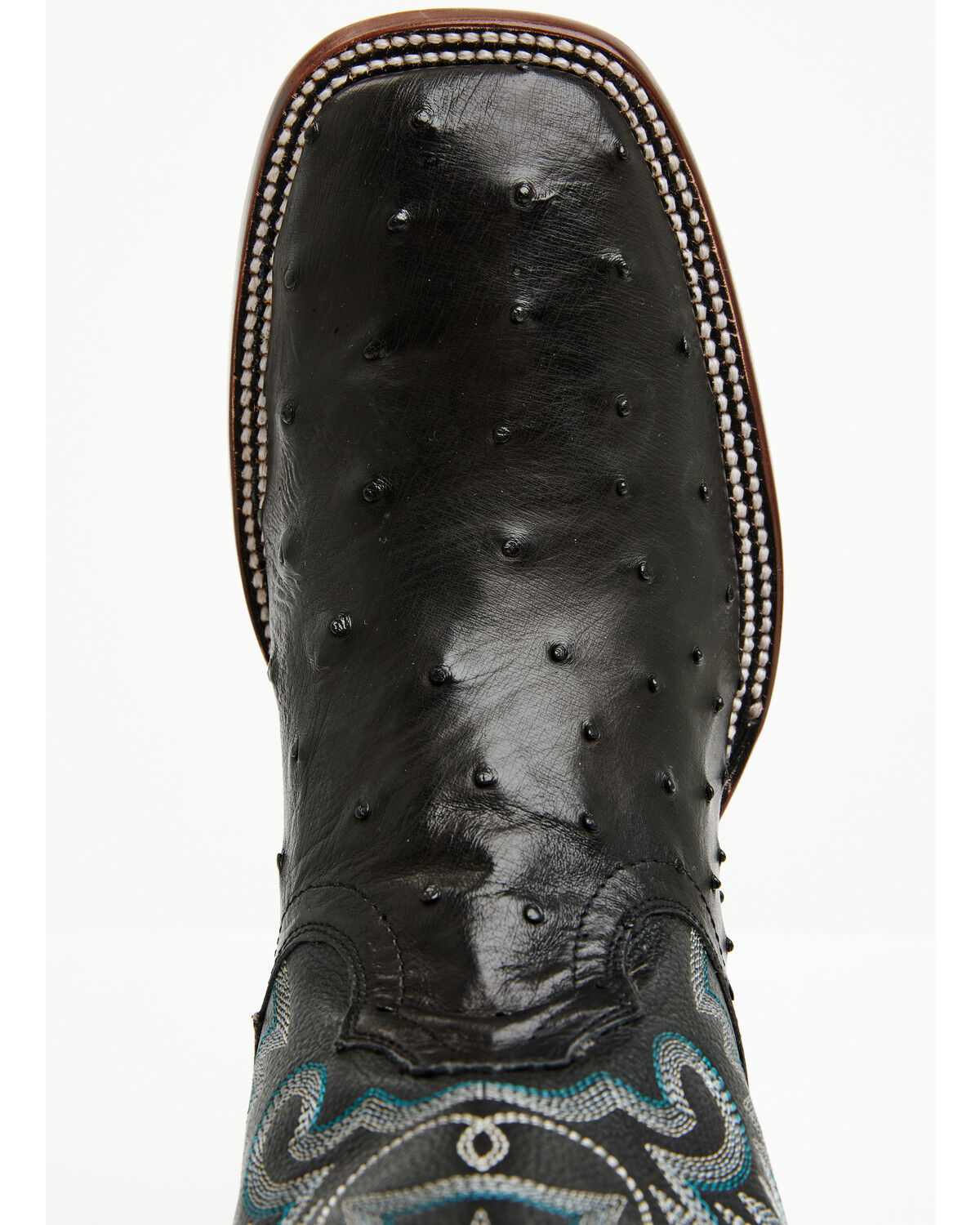 Image #6 - Cody James Men's Buzzard Exotic Ostrich Western Boots - Broad Square Toe, Black, hi-res