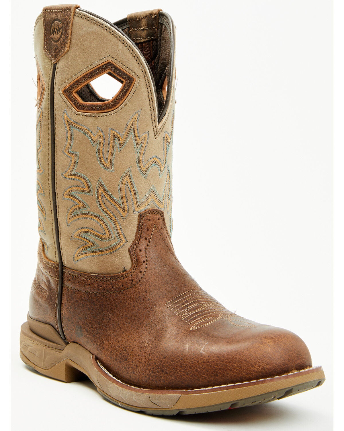 Double H Men's Prophecy Roper Western Boots - Round Toe, Tan, hi-res