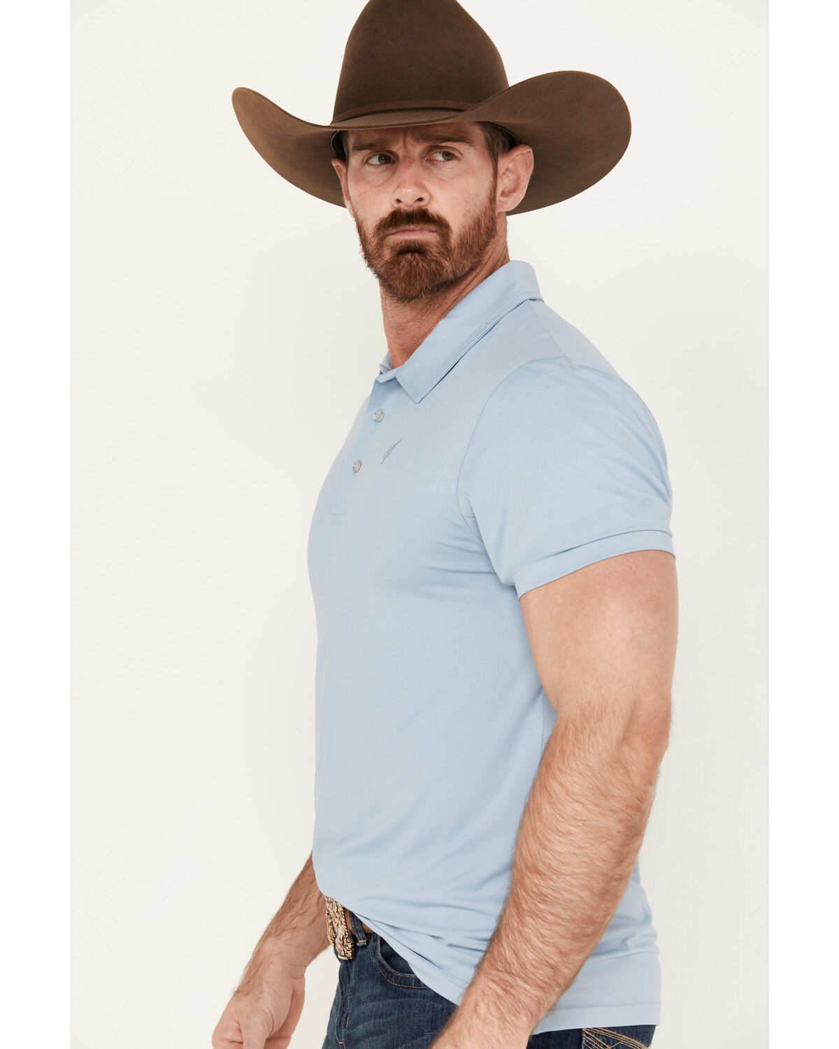 Image #2 - Hooey Men's The Weekender Polo, Blue, hi-res
