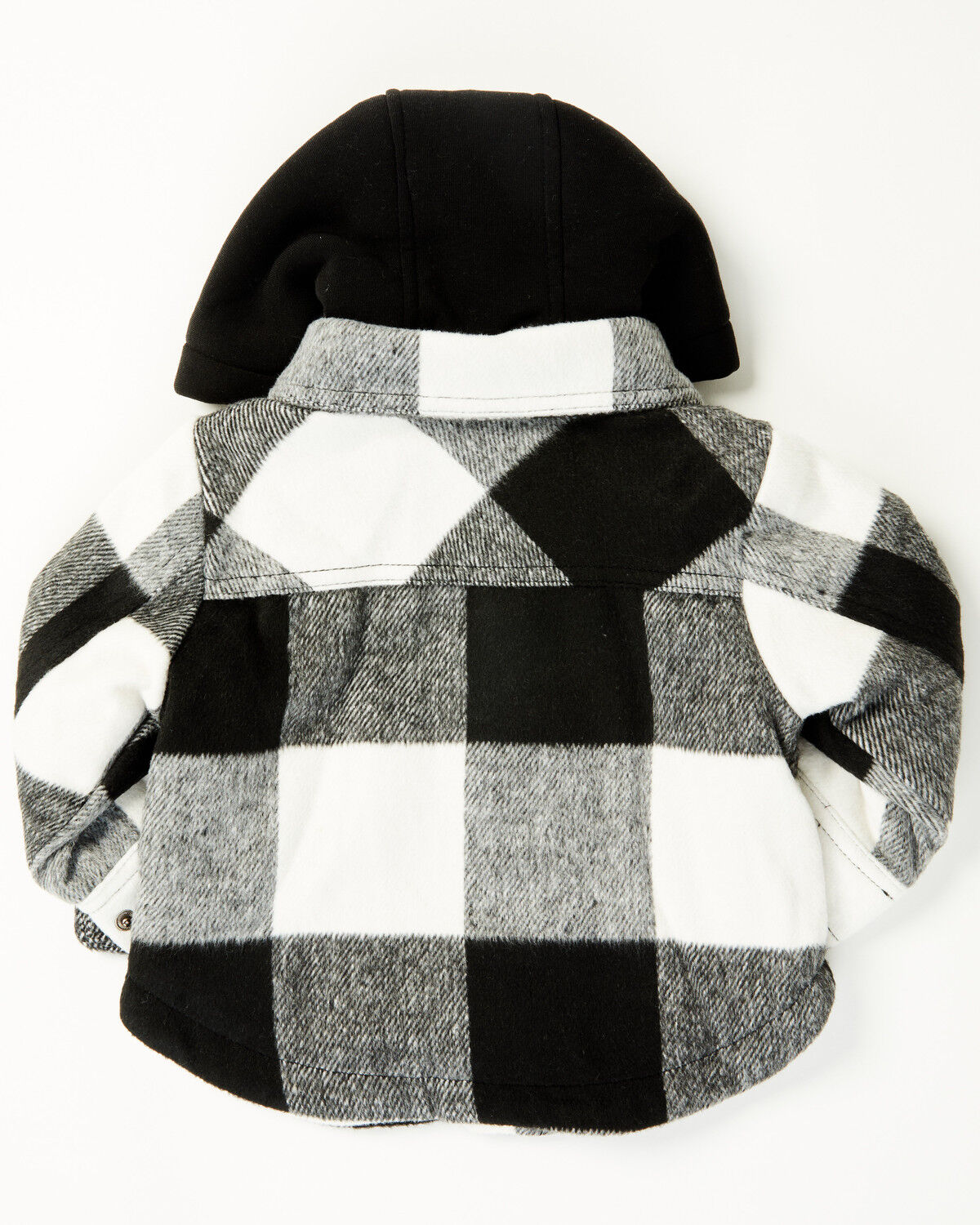 Image #3 - Urban Republic Infant Boys' Plaid Print Snap Hooded Jacket, Black, hi-res