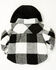 Image #3 - Urban Republic Infant Boys' Plaid Print Snap Hooded Jacket, Black, hi-res