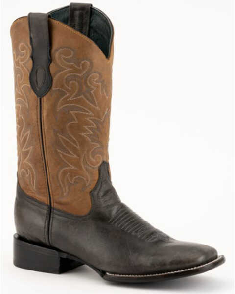 Ferrini Men's Colton Western Boot - Square Toe, Black, hi-res