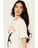 Image #2 - Wrangler X Diamond Cross Ranch Women's Not My First Rodeo Short Sleeve Graphic Tee, Ivory, hi-res