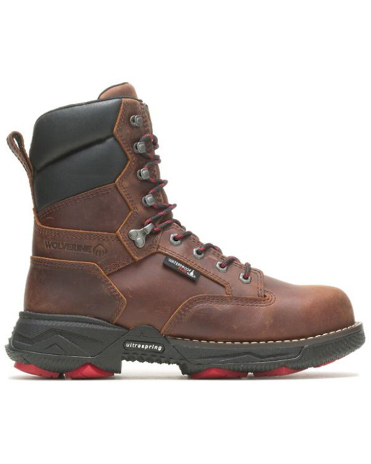 Image #2 - Wolverine Men's 8" Hellcat Fuse DuraShocks® UltraSpring™ Waterproof Boots - Composite Toe, Tan, hi-res