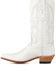 Image #3 - Old West Women's Western Boots - Snip Toe , White, hi-res