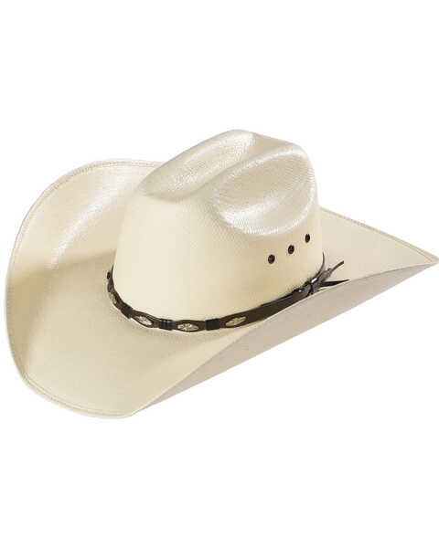 Bullhide Men's Alamo 50X Shantung Straw Cowboy Hat, Natural, hi-res