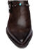 Golo Women's Billy Jean Buckle Western Mules - Pointed Toe, Dark Brown, hi-res
