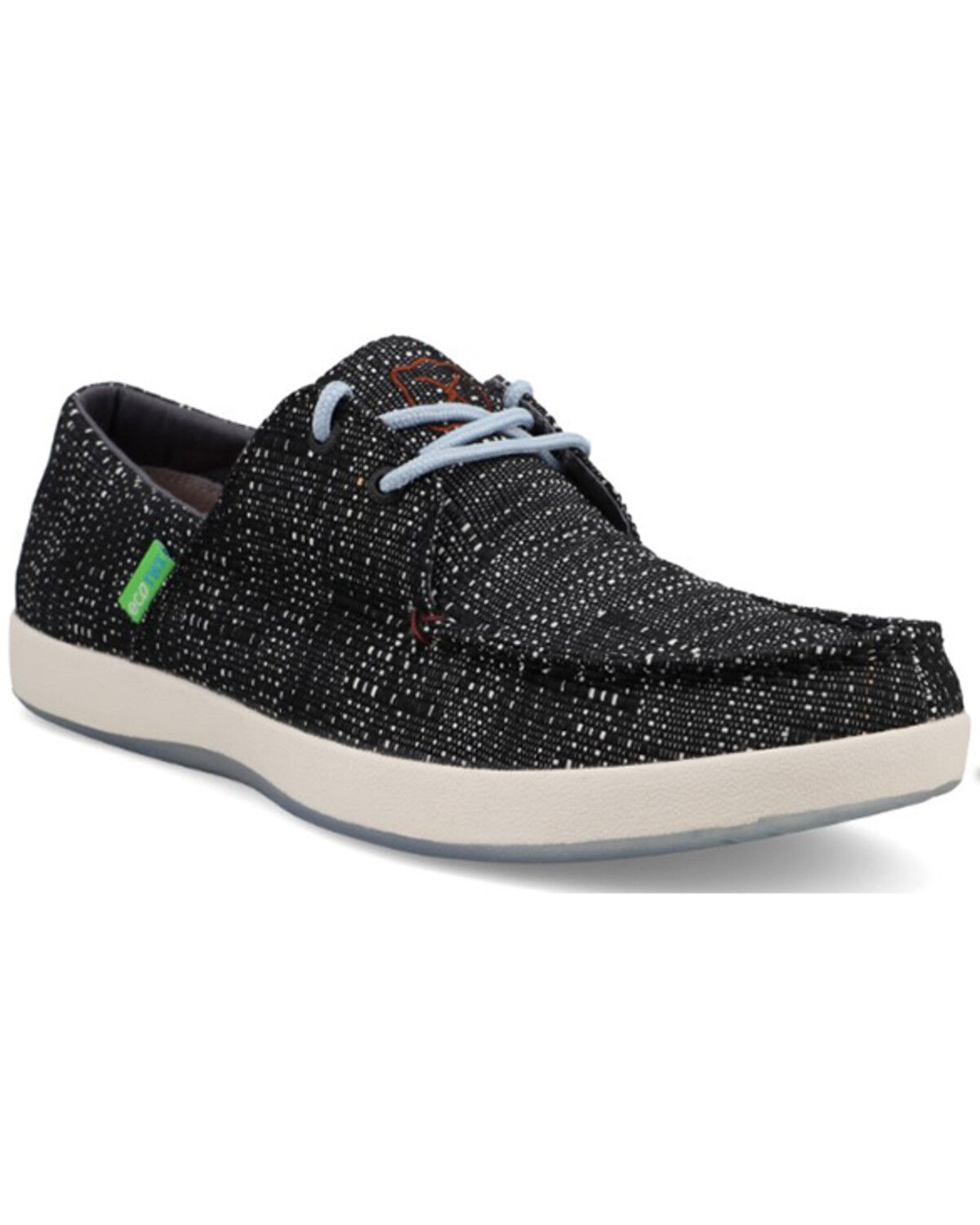 Image #1 - Twisted X Men's Boat Shoes - Moc Toe, Black, hi-res