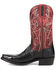 Image #3 - Dan Post Men's Exotic Snake Western Boots - Snip Toe, Black, hi-res