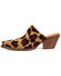 Image #3 - Dingo Women's Calico Leopard Print Hairon Mules - Round Toe, Leopard, hi-res