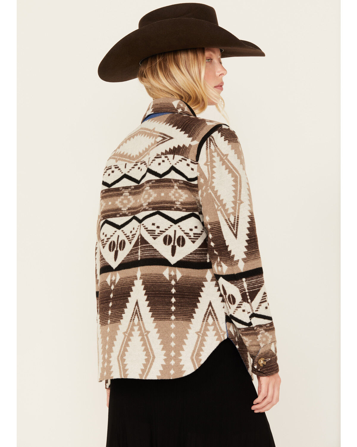 Image #4 - Idyllwind Women's Addy Southwestern Print Shacket, Dark Brown, hi-res