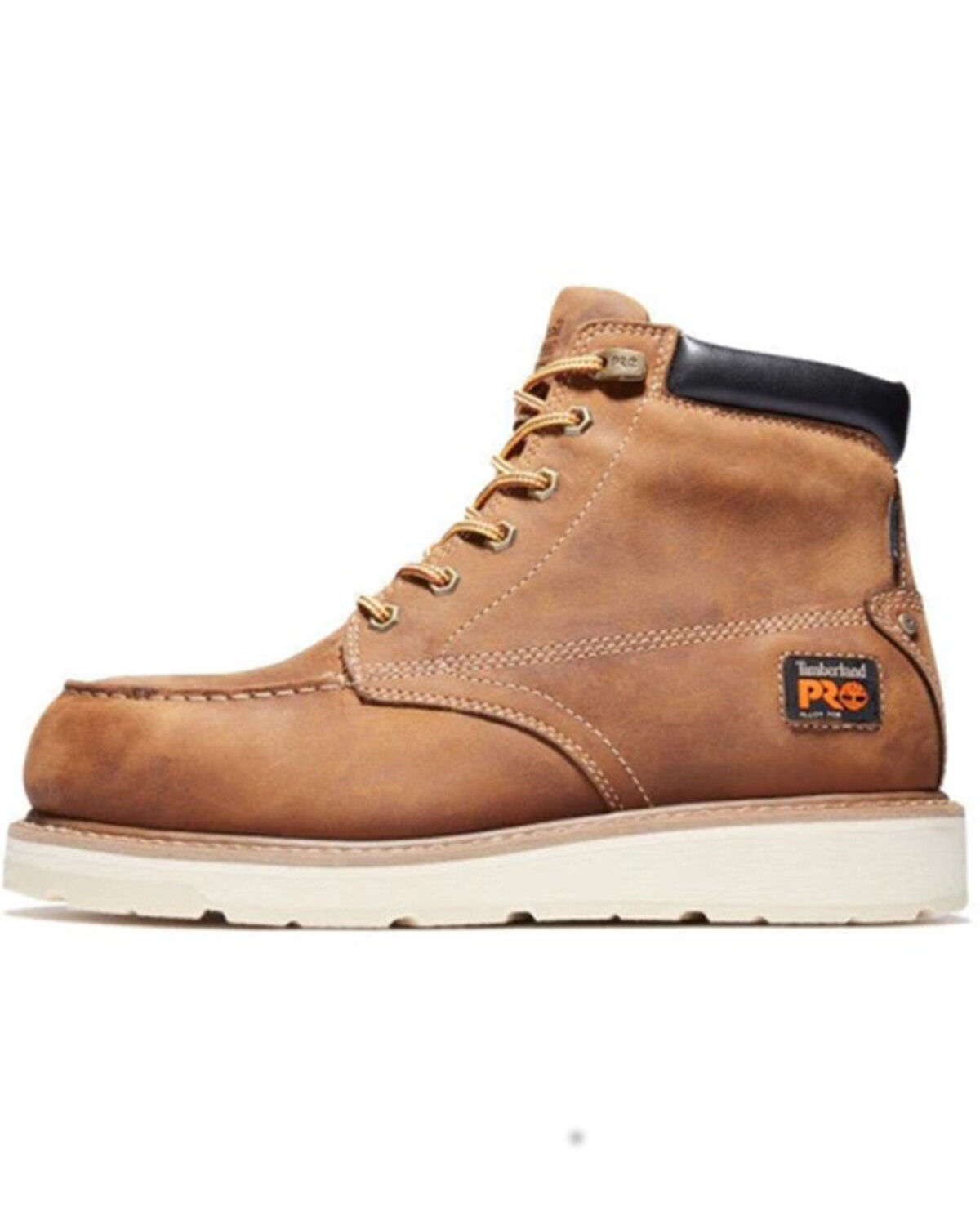 Image #3 - Timberland Pro Men's Gridworks 6" Waterproof Moc Work Boots - Alloy Toe, Brown, hi-res