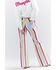 Image #6 - Wrangler® X Barbie™ Women's High Rise Striped Wanderer Stretch Flare Jeans , Multi, hi-res