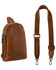 Image #4 - Wrangler Women's Metallic Sling Bag, Brown, hi-res