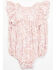 Image #1 - Yura Infant Girls' Printed Ruffle Onesie, Pink, hi-res
