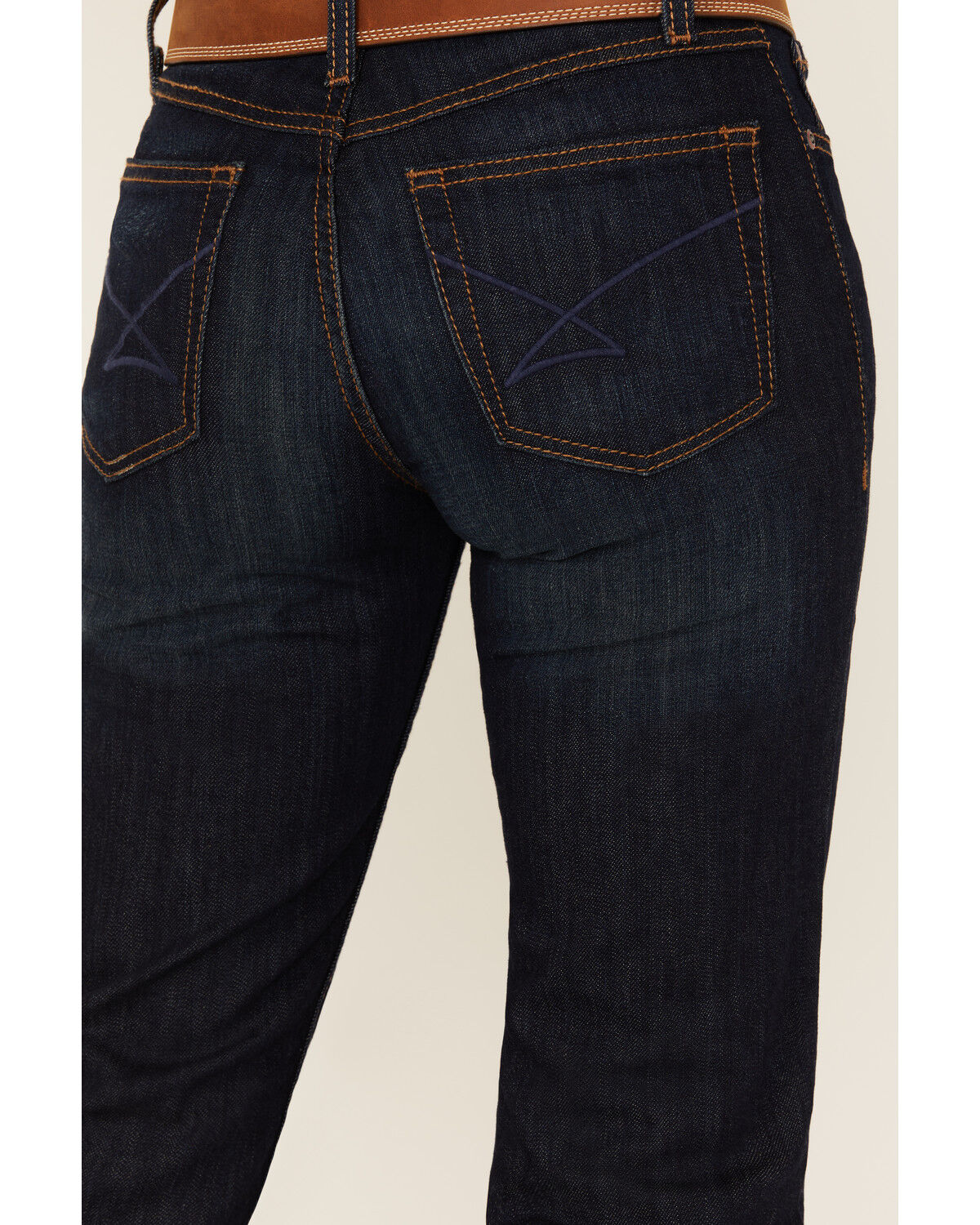 Image #5 - Cinch Women's Jenna Dark Wash Bootcut Slim Fit Stretch Denim Jeans, Indigo, hi-res