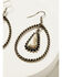 Image #2 - Shyanne Women's Isla Oasis Teardrop Earrings, White, hi-res
