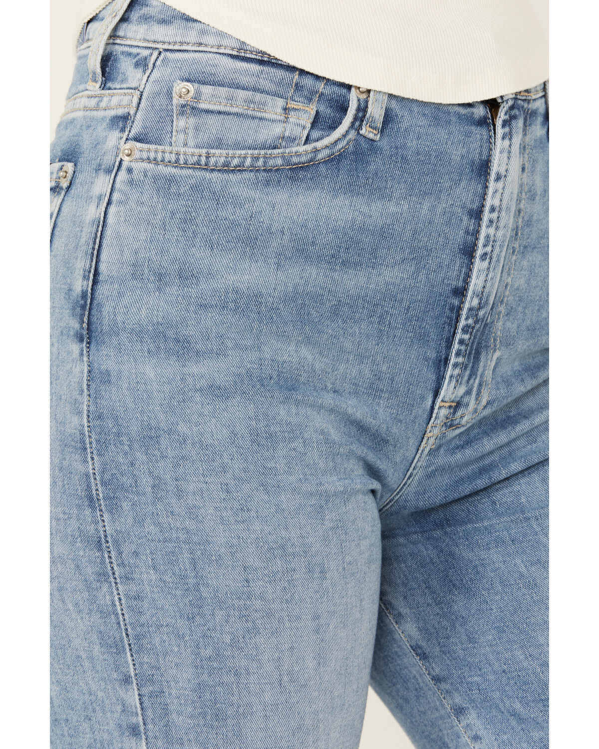 Image #2 - 7 For All Mankind Women's Medium Wash Bailly Ultra High Rise Jo Trousers, Medium Wash, hi-res