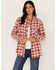 Image #1 - Idyllwind Women's Plaid Print Roby Shirt, Brandy Brown, hi-res